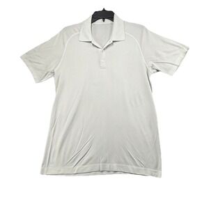 Lululemon Polo Shirt Medium‎ Stretch Performance Golf Preppy
